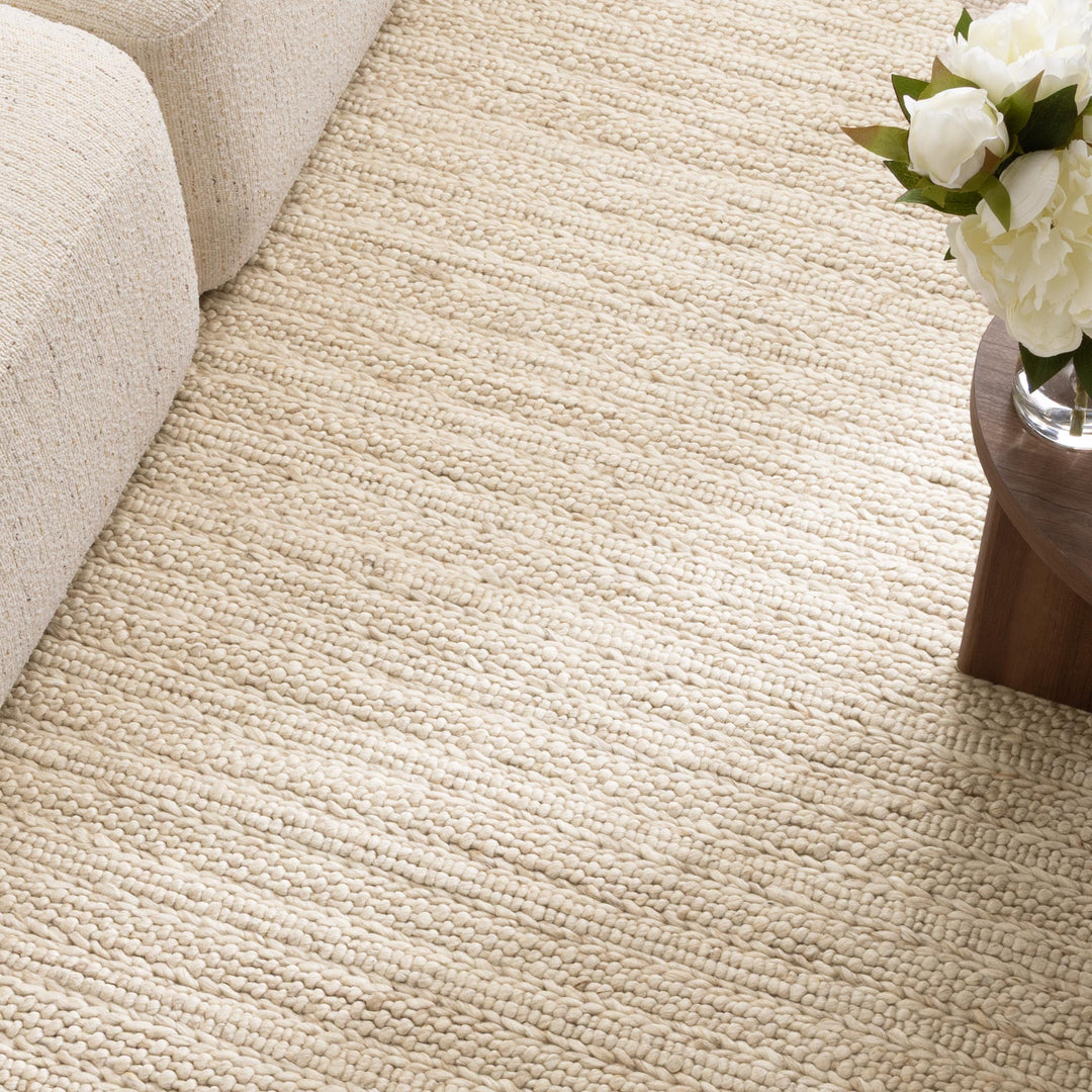 Privilege 001 Wool Rug Beige