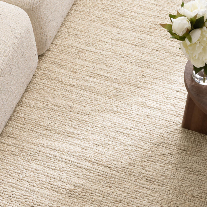 Privilege 001 Wool Rug Beige