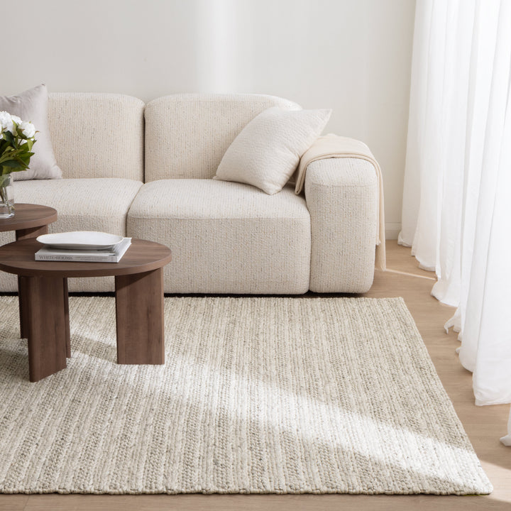 Privilege 001 Wool Rug Grey