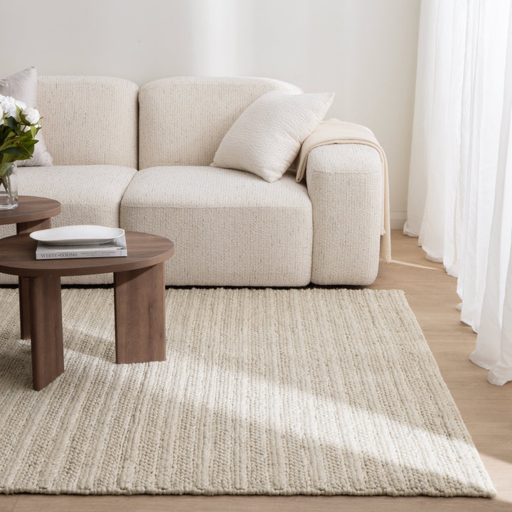Privilege 001 Wool Rug Ivory