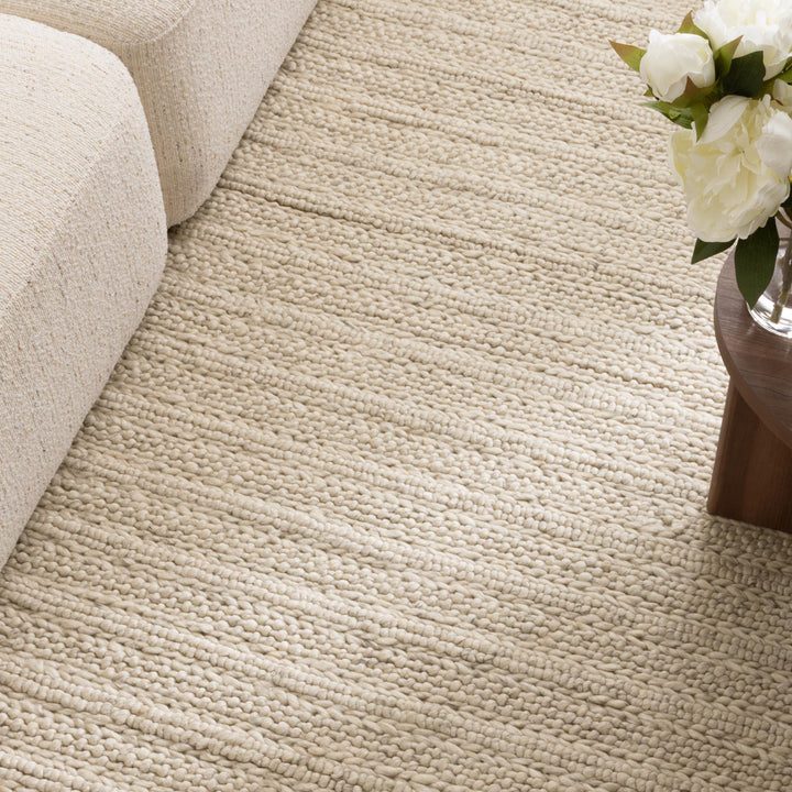 Privilege 001 Wool Rug Ivory