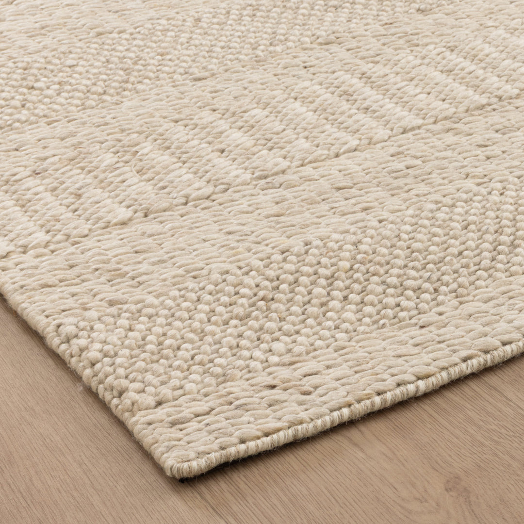 Privilege 002 Wool Rug Beige