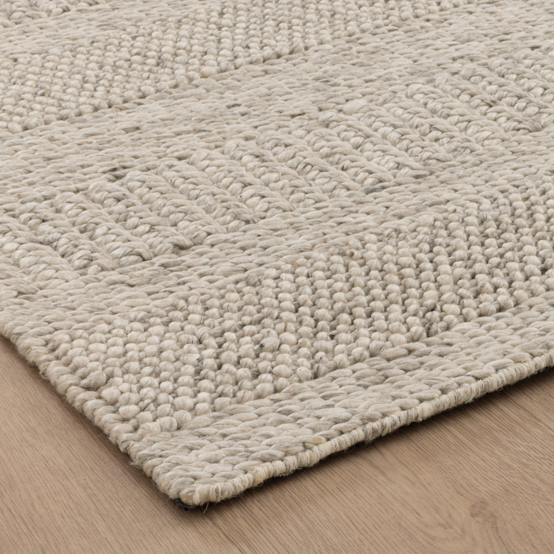 Privilege 002 Wool Rug Grey