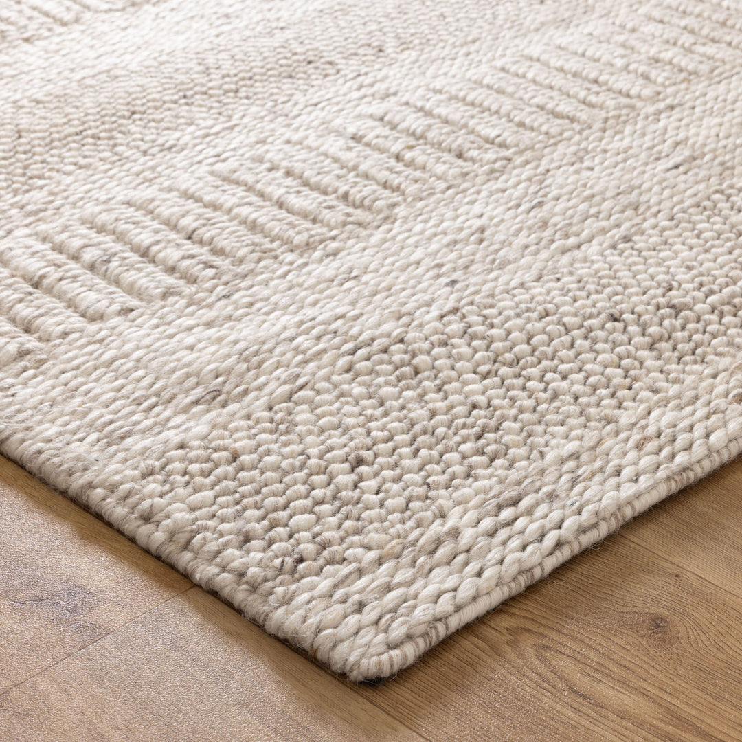 Privilege 002 Wool Rug Beige