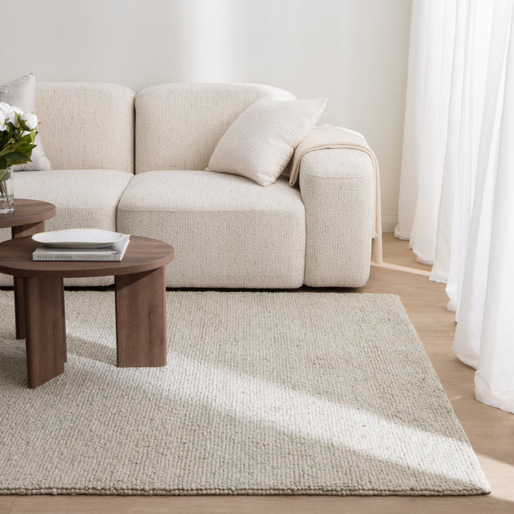 Privilege 003 Wool Rug Grey