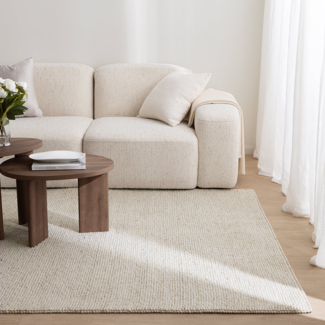 Privilege 003 Wool Rug Ivory