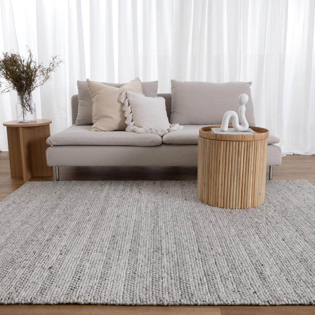 Privilege 001 Wool Rug Grey