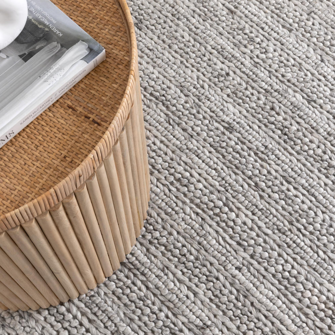 Privilege 001 Wool Rug Grey