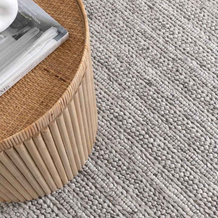 Privilege 001 Wool Rug Grey