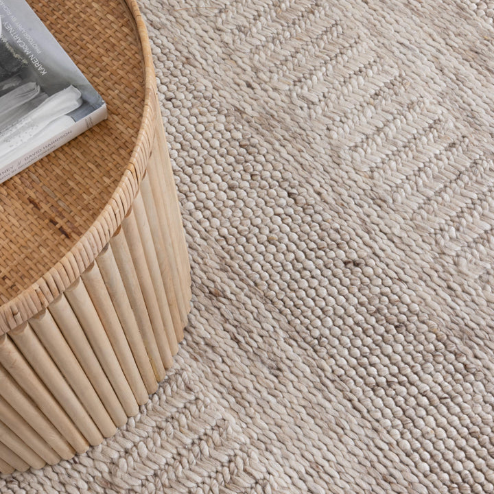 Privilege 002 Wool Rug Beige