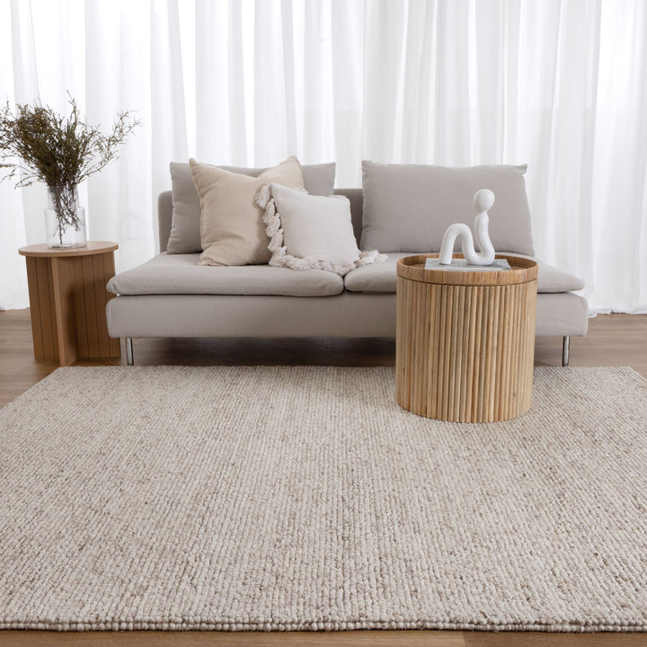 Privilege 003 Wool Rug Beige