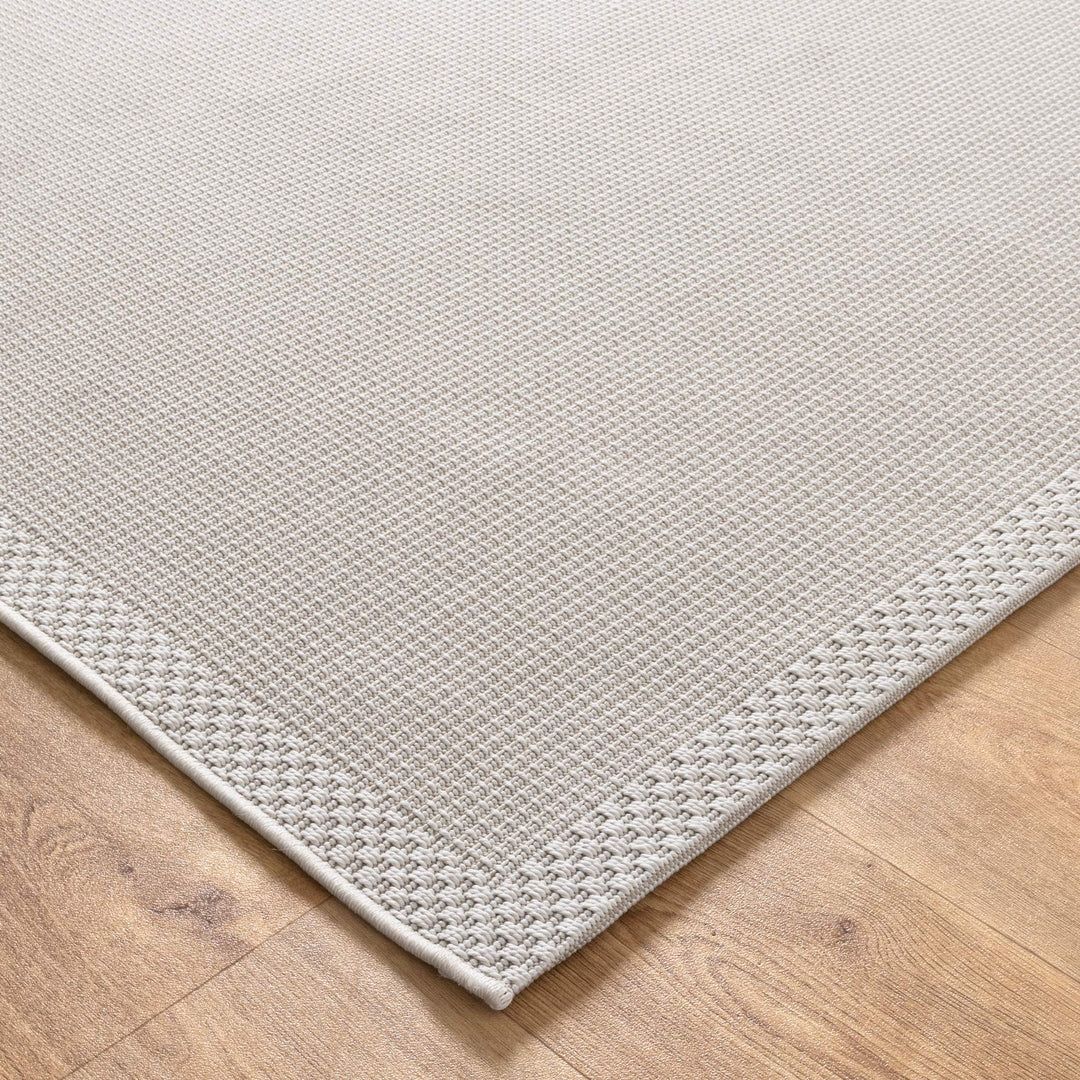 Toronto Checkers Border Cream Outdoor Rug - 2CRE