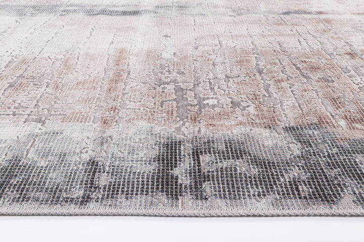 Vintage Crown Leopold Ash & Ivory Distressed Vintage Rug - (2286-02) Machine Washable (No Fringe)