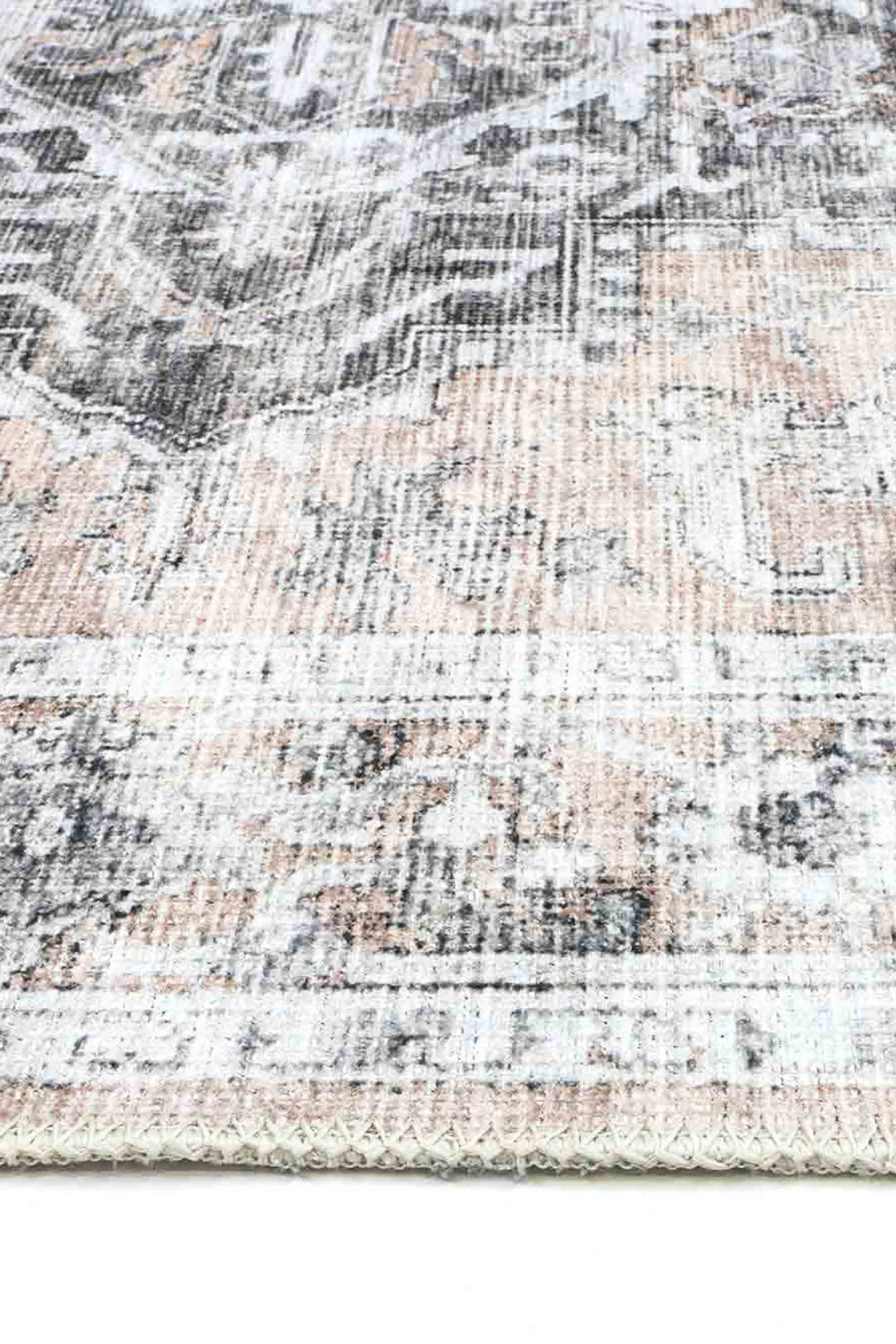 Vintage Crown Helena Beige & Cream Distressed Vintage Rug - (3082-11)