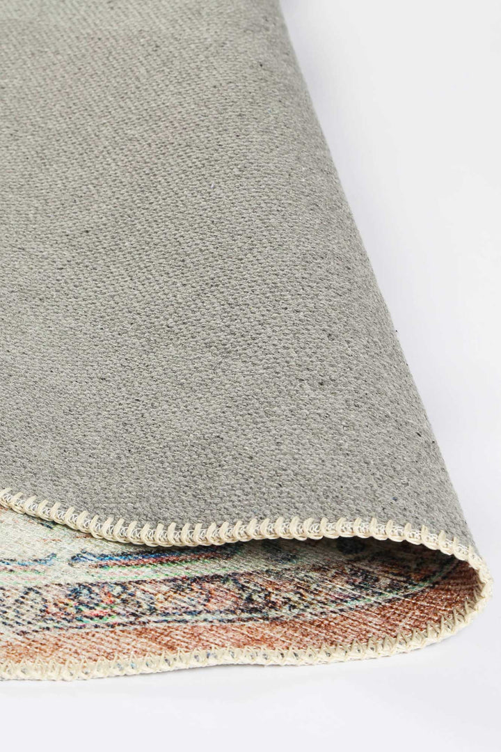 Vintage Crown Pissarro Terracotta Sky Distressed Vintage Rug - (3163-00)