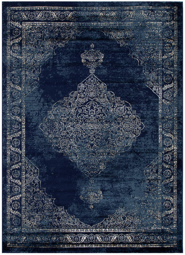 Arya Distressed Navy Rug - 6010 NAVY