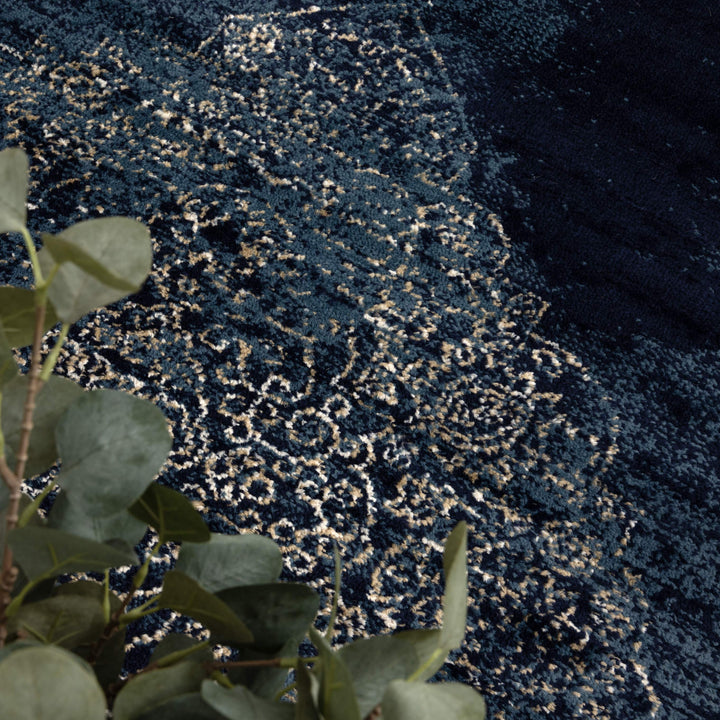 Arya Distressed Navy Rug - 6010 NAVY