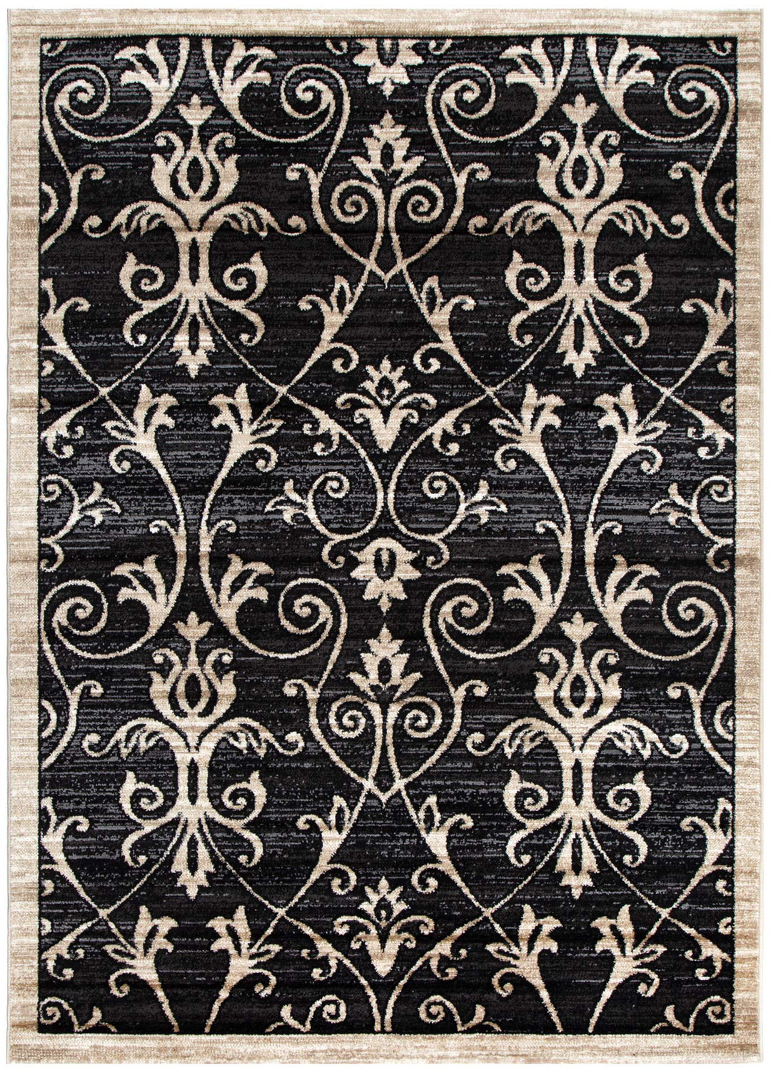 Arya Black Rug - 6095C Black