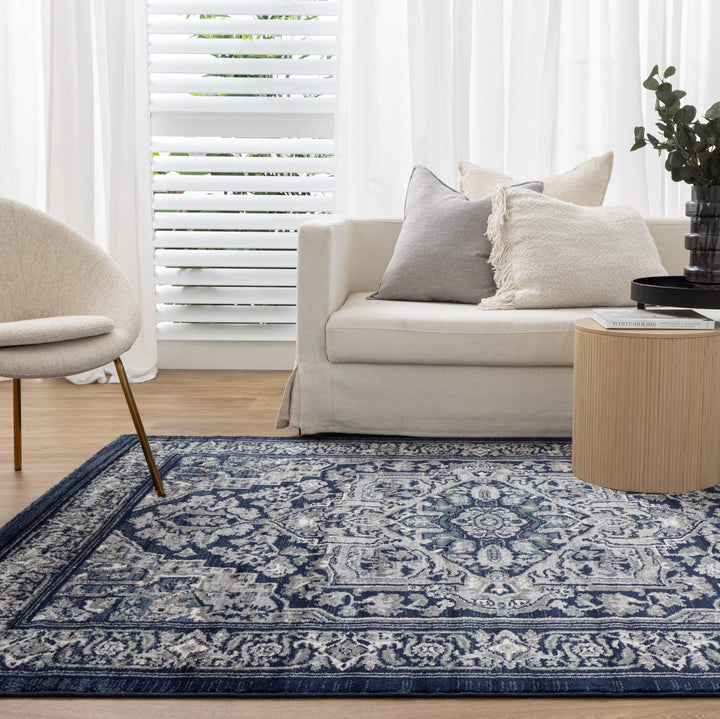Arya Transitional Navy Rug - 6097B NAVY