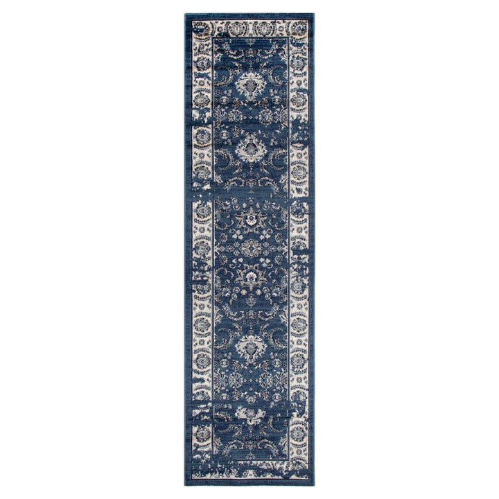 Arya Ziegler Distressed Navy Rug - 6408 BLUE