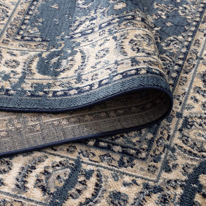 Arya Ziegler Distressed Navy Rug - 6408 BLUE