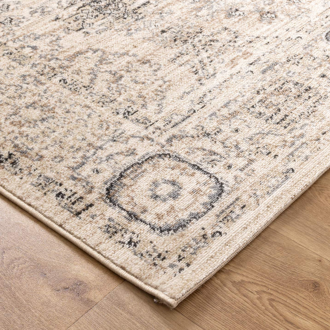 Arya Ziegler Cream Grey Rug - 6890 CREA