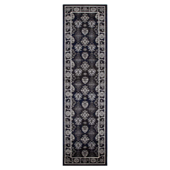 Arya Ziegler Navy Grey Rug - 6890 NAVY