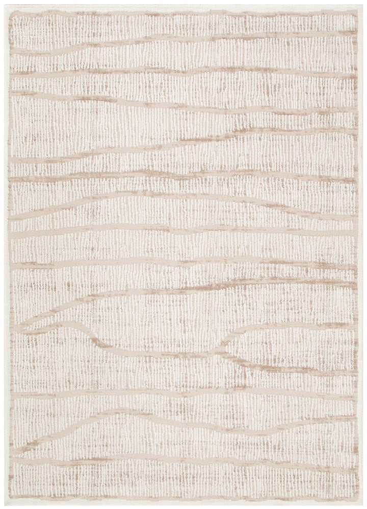 Sierra Abstract Ivory Lines Rug - New Arrival