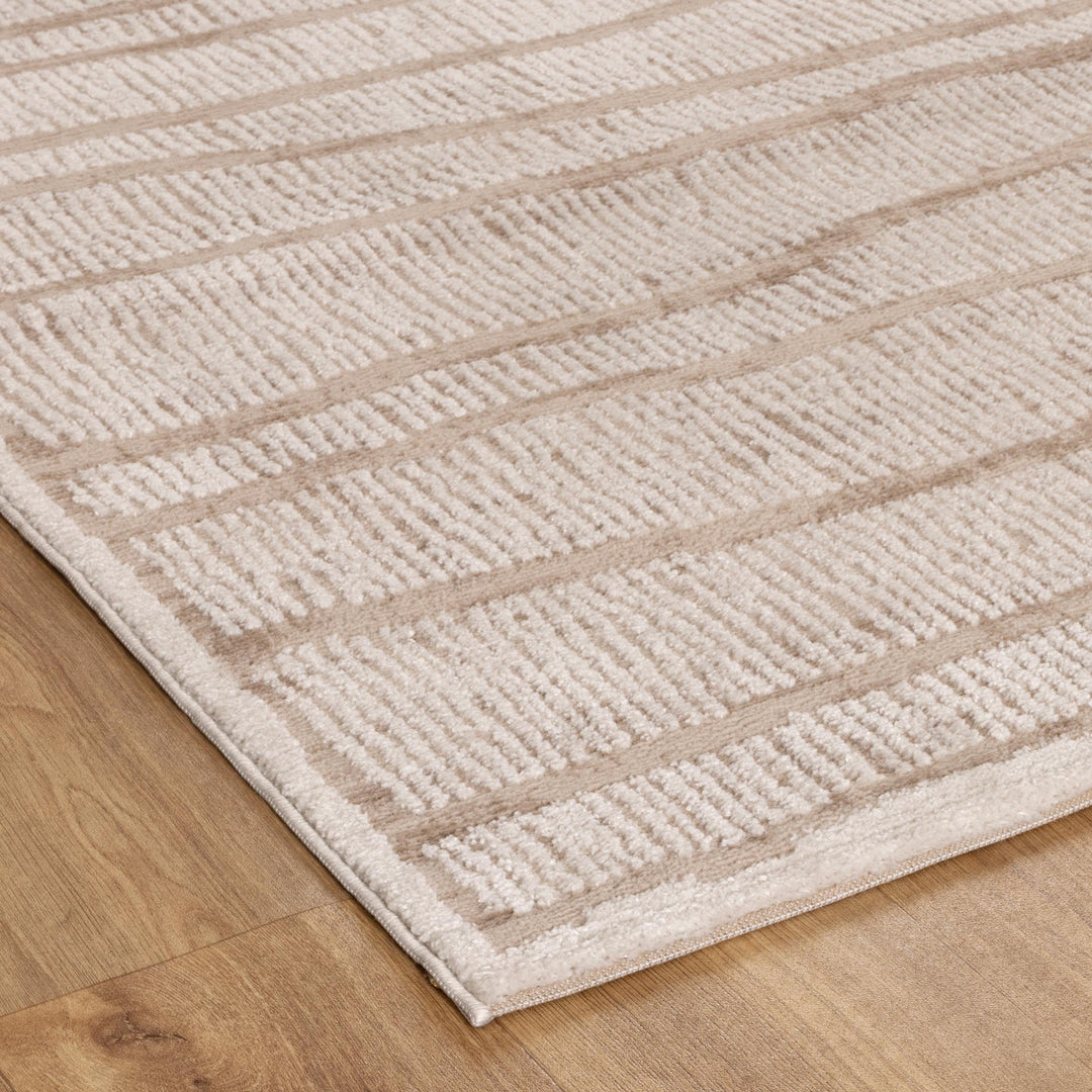 Sierra Abstract Ivory Lines Rug - New Arrival