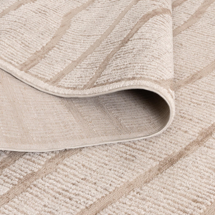 Sierra Abstract Ivory Lines Rug - New Arrival