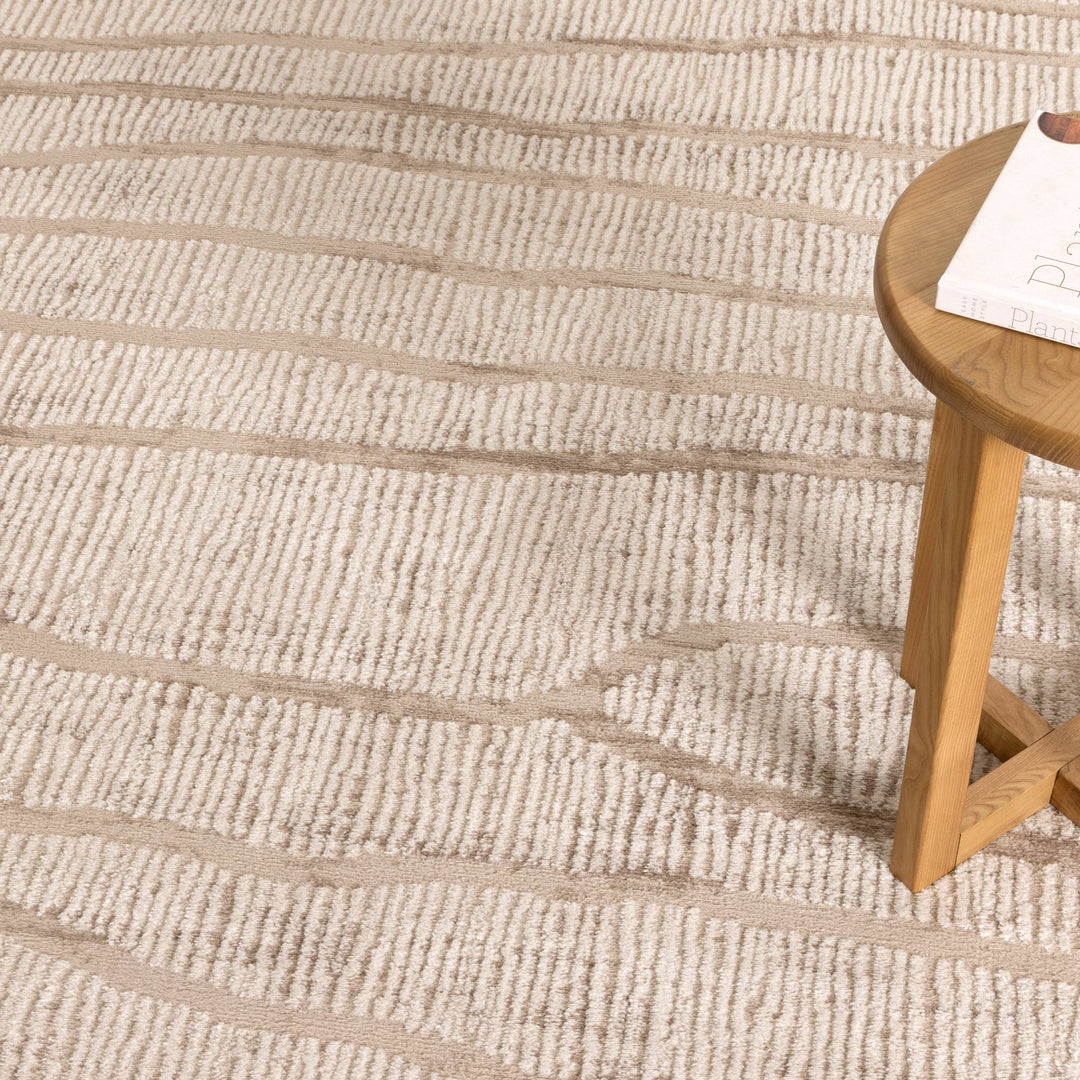 Sierra Abstract Ivory Lines Rug - New Arrival