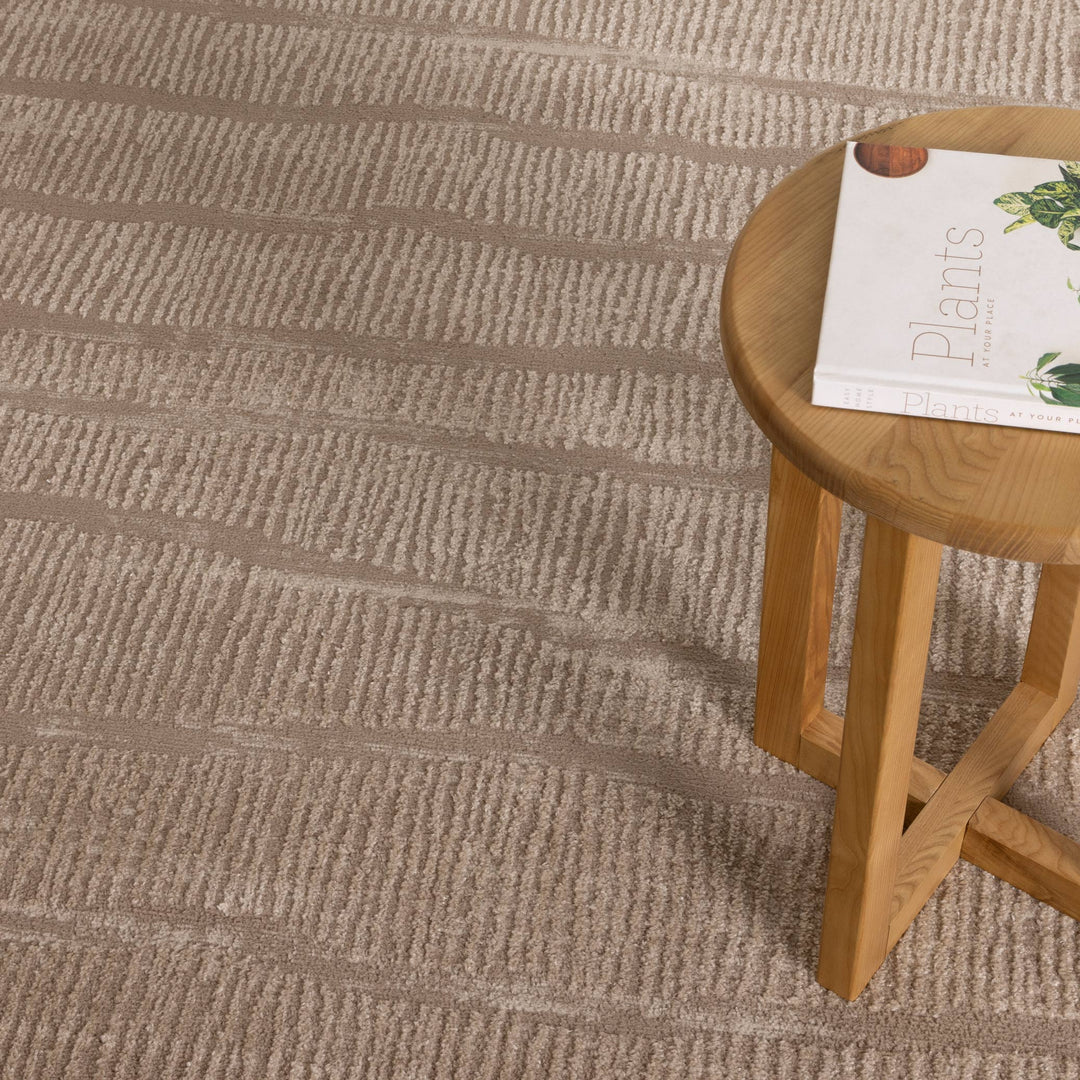 Sierra Abstract Beige Lines Rug - New Arrival