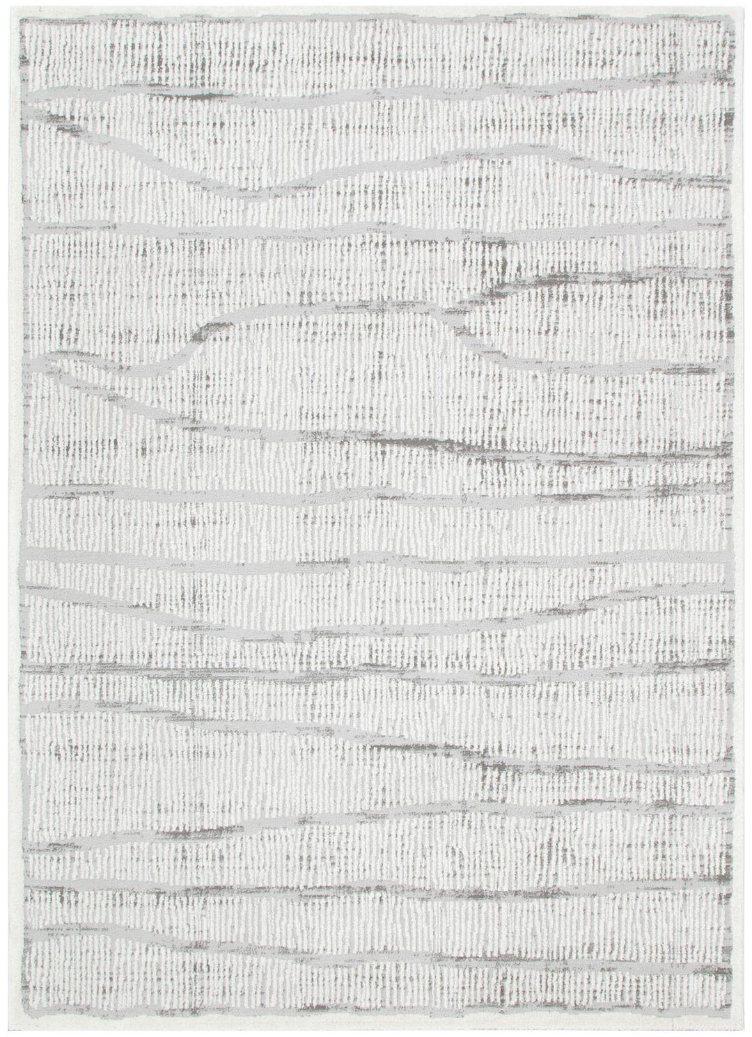 Sierra Abstract Silver Lines Rug - New Arrival