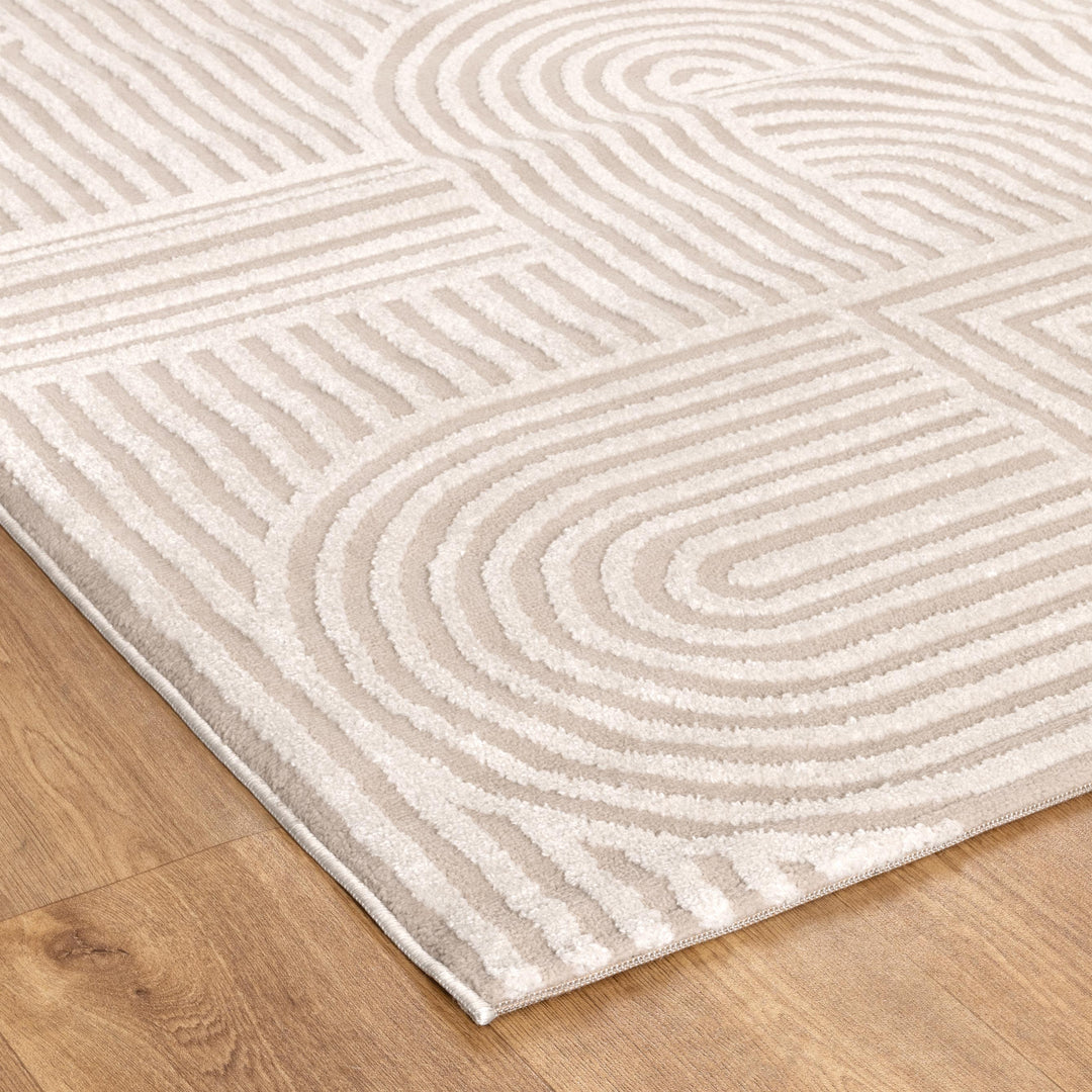 Sierra Arches Beige Ivory Rug - New Arrival