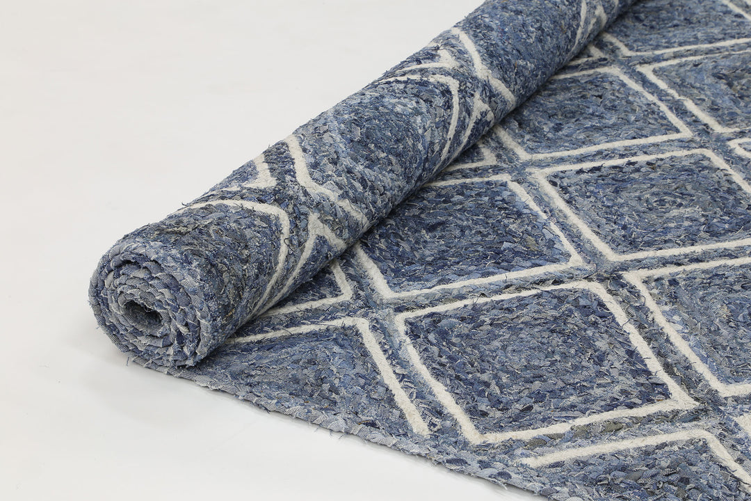 Artisan Blue Natural Diamond Rug
