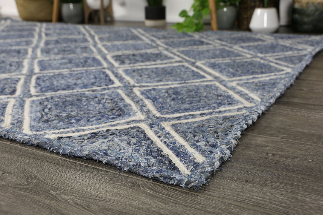 Artisan Blue Natural Diamond Rug
