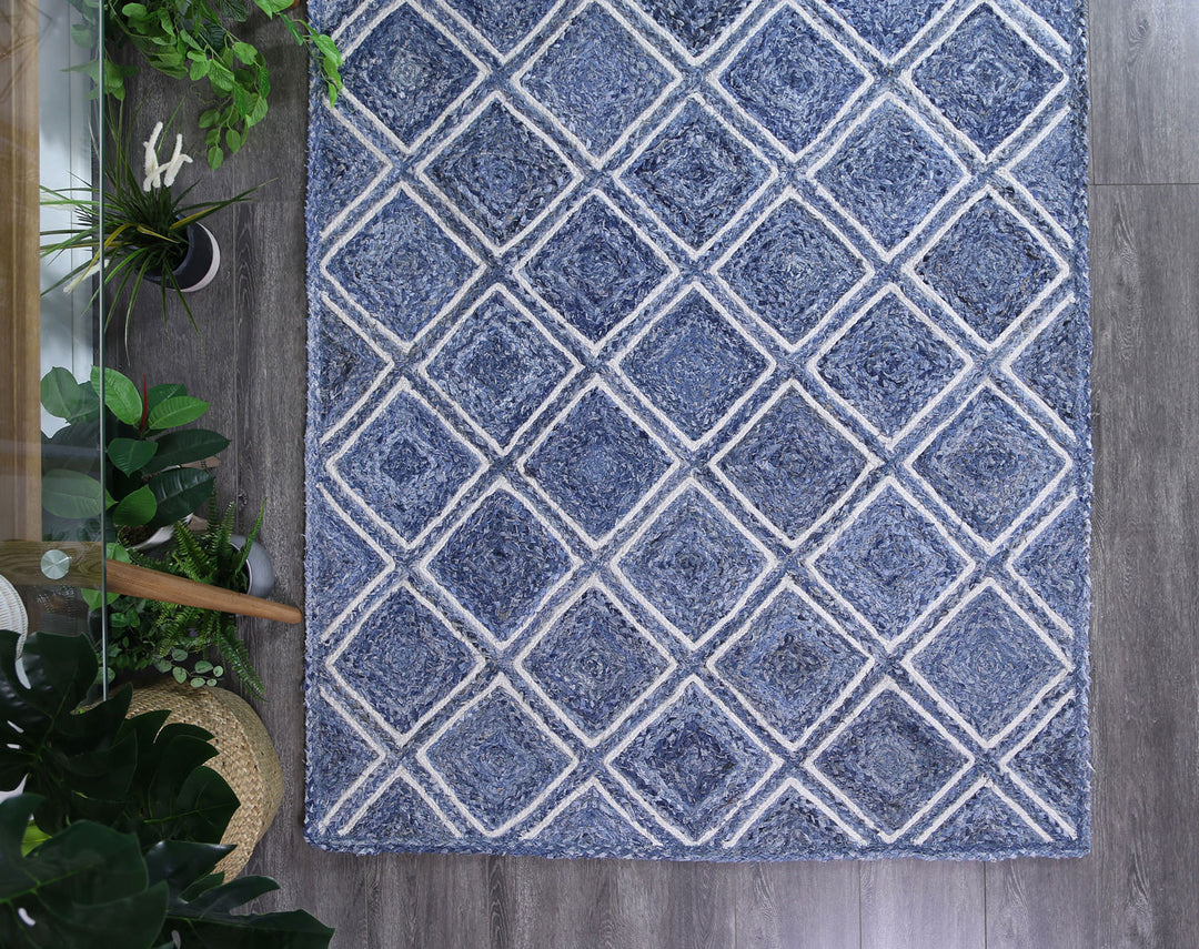 Artisan Blue Natural Diamond Rug