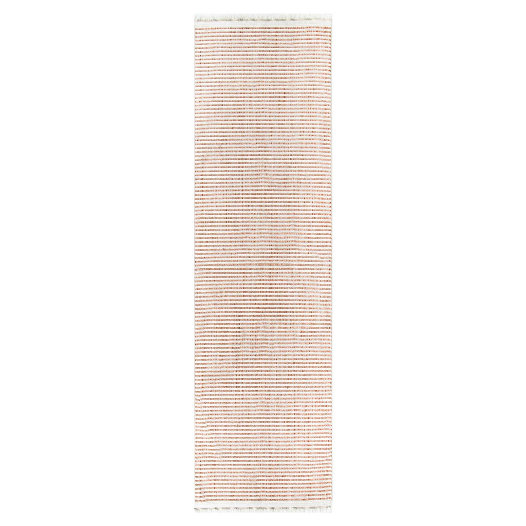 Berno Pink Ivory Loop Stripes Rug - B002 - New Arrival
