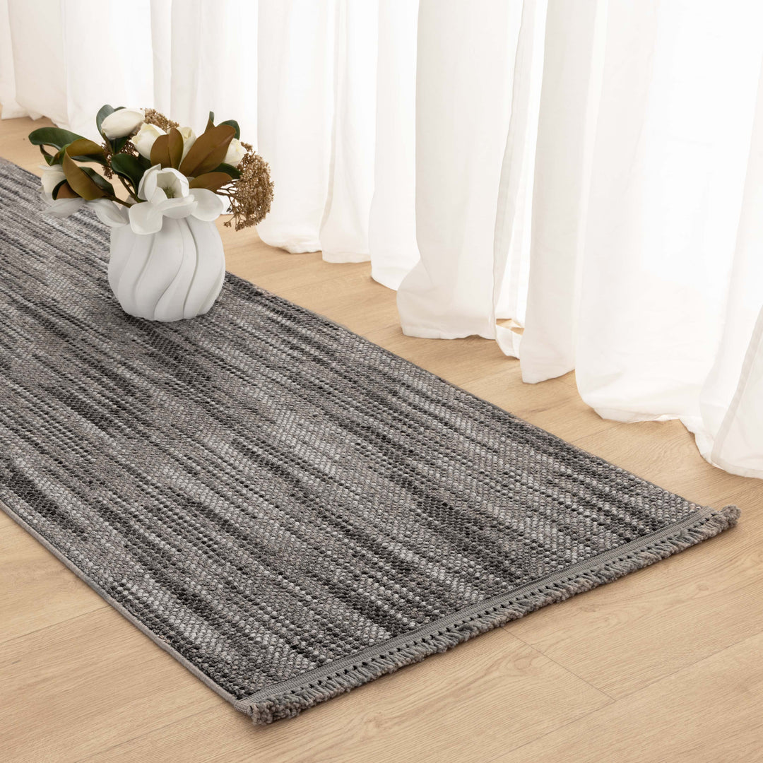 Berno Charcoal Loop Rug - B005 - New Arrival