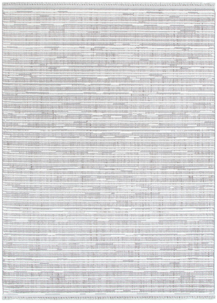 Berno Silver Ivory Loop Lines Rug - B006 - Arriving Soon
