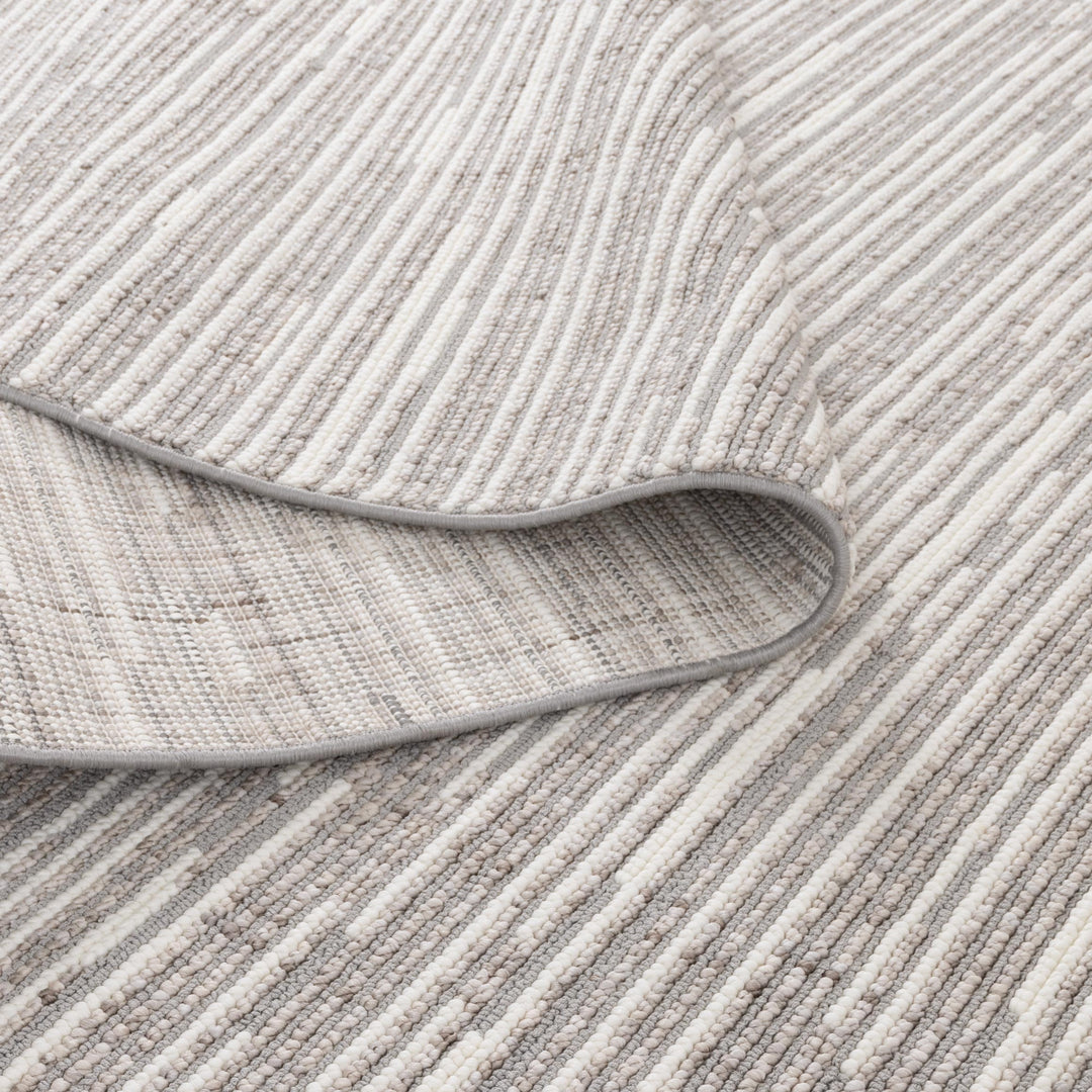 Berno Silver Ivory Loop Lines Rug - B006 - Arriving Soon