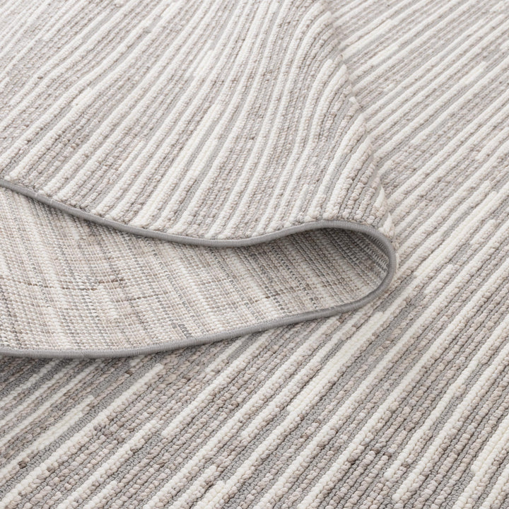 Berno Silver Ivory Loop Lines Rug - B006 - Arriving Soon