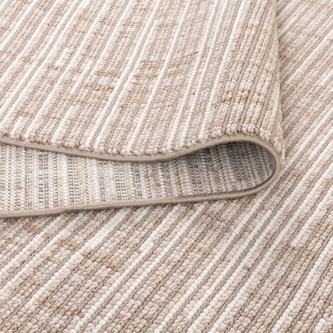 Berno Beige Ivory Loop Lines Rug - B007 - New Arrival