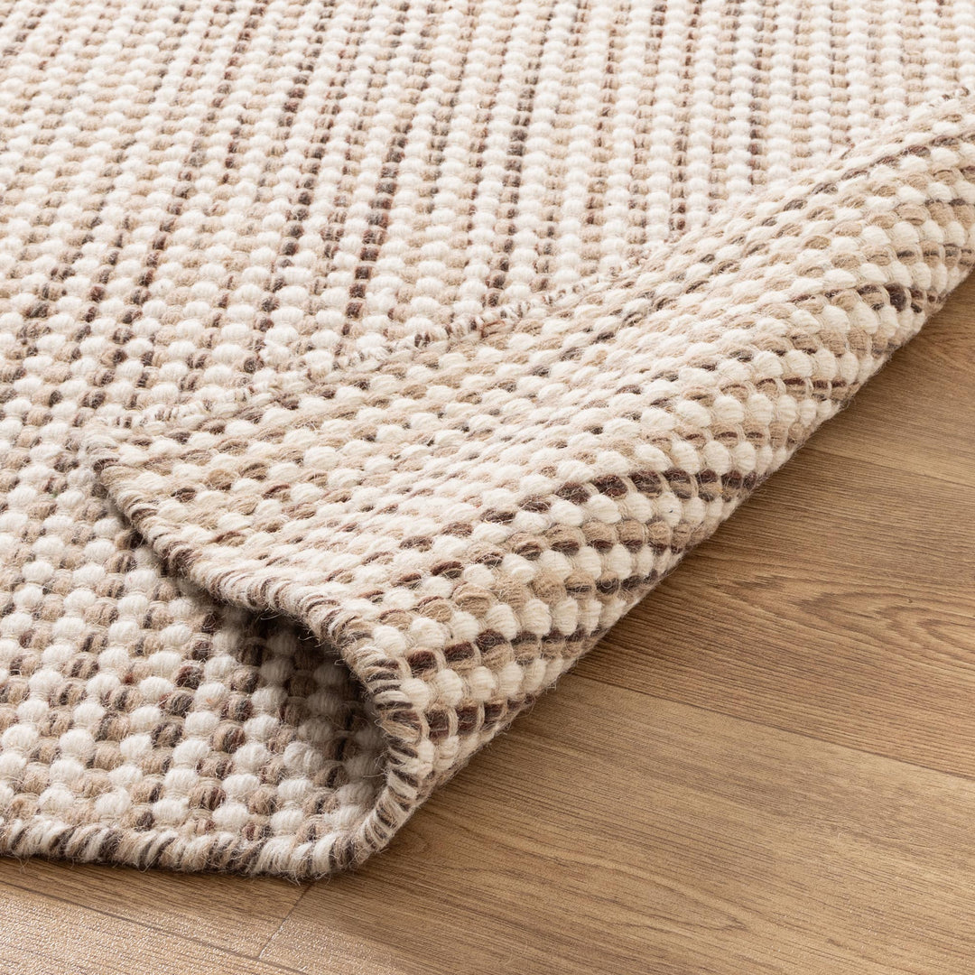 Nordic Beige Multi Wool Rug