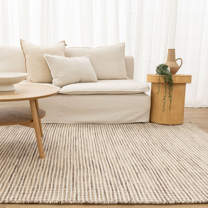 Nordic Beige Multi Wool Rug