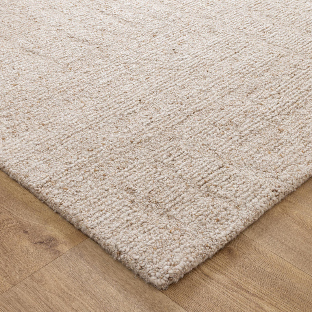 Seren Beige Modern Wool Rug - New Arrival
