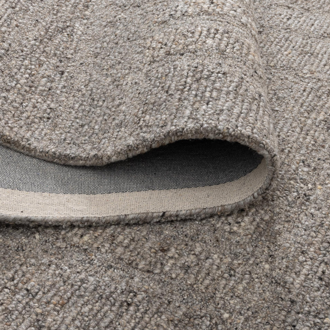 Seren Brown Grey Modern Wool Rug - New Arrival