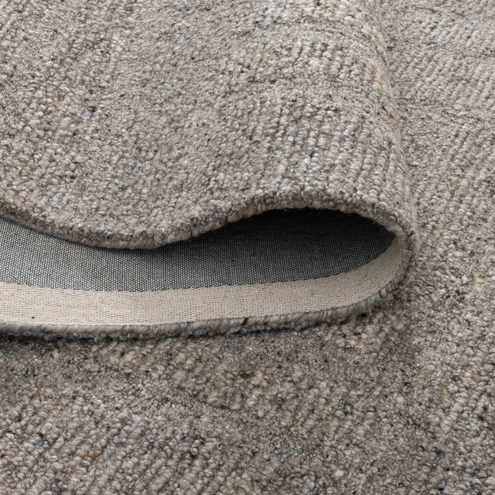 Seren Brown Grey Modern Wool Rug - New Arrival