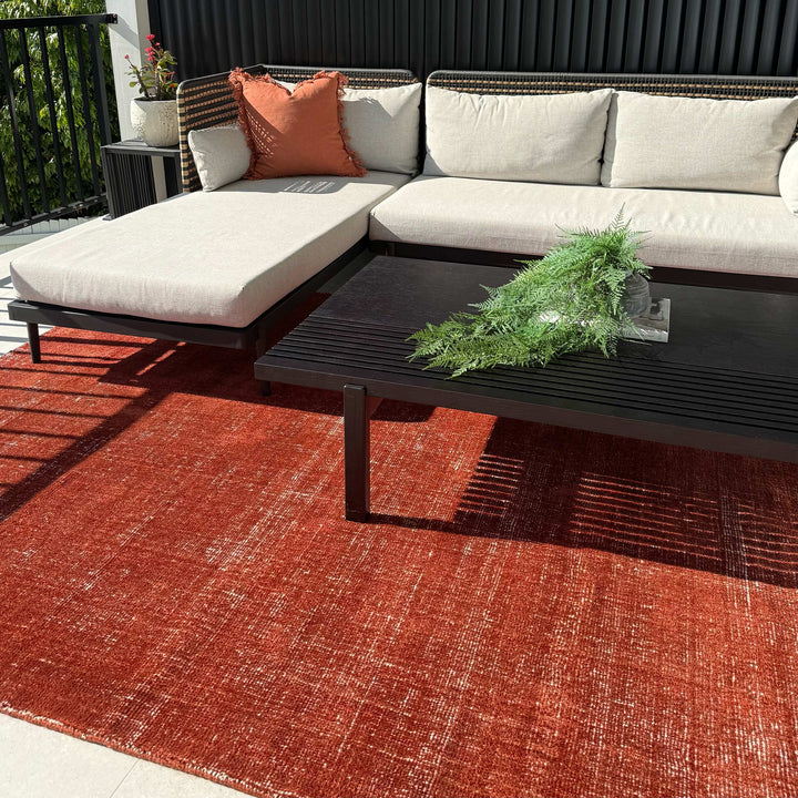 Harbour Burnt Terracotta Indoor Outdoor Rug: New Arrival