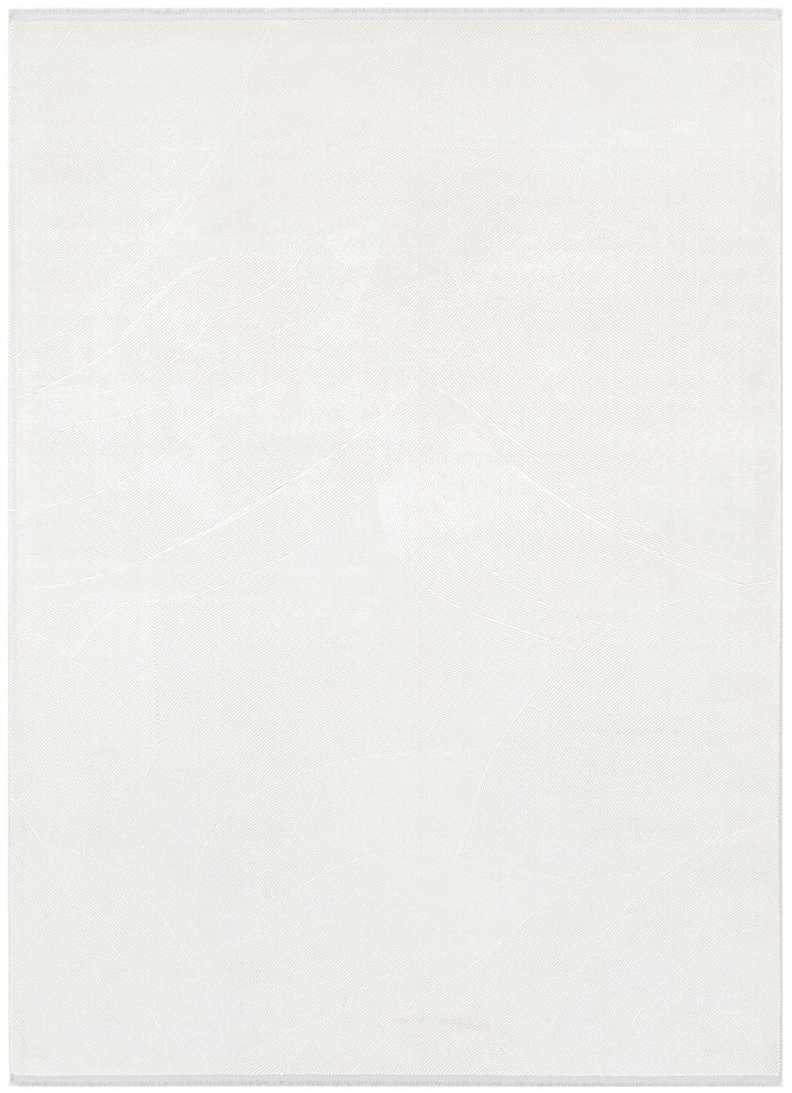 Chateau Geometric Lines White Rug - CH03